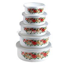 tigela de macarrão japonês enamelware para macarrão mais quente